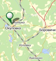Карта Окуловки и Окуловского района